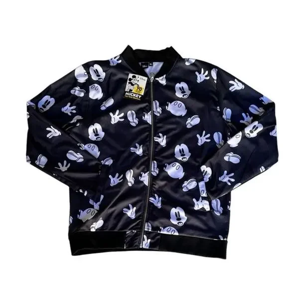 VintageDisney Mickey Mouse 90th Anniversary Bomber Jacket - XL